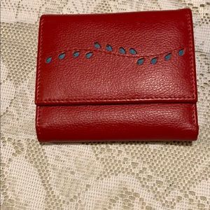 Pardo & negro genuine leather wallet.